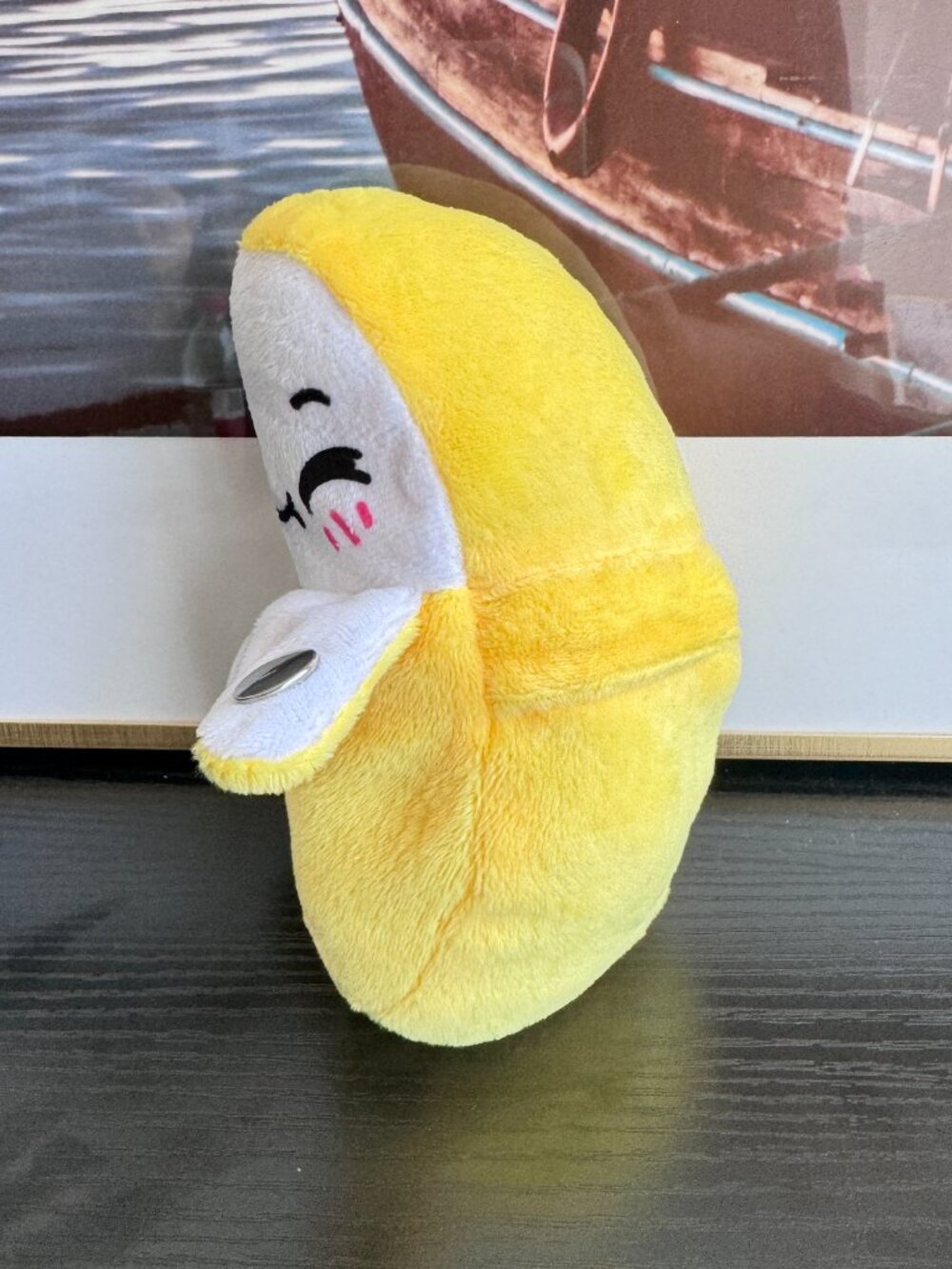 Banana Plush Toy Peeled Fruit Interactive Musical Piano Sensor Kids Gift Doll - Picture 3 of 6